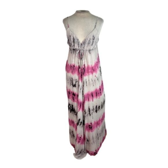 Lualani Dresses & Skirts - Lualani Spaghetti Strap Tie Dye Maxi Dress Purple Gray M Medium